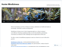 Tablet Screenshot of huntermindfulness.com